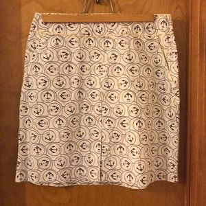 LL Bean Anchor Skirt, Size 10P